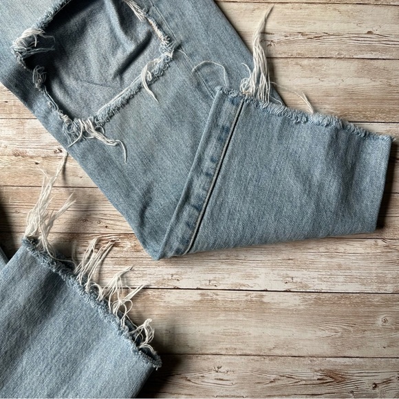 Madewell The Perfect Summer Jean size 25 Jeans | Destructed | Raw Hem - Picture 6 of 16
